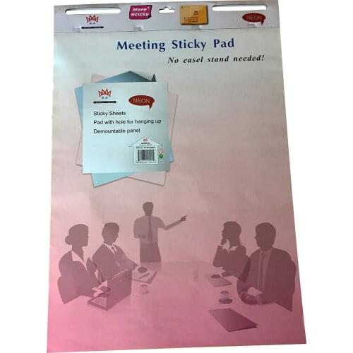 4A Super Sticky Easel Pad,Neon Yellow Sheets,Meeting Pad,23 x 31.5 Inches,Planner Stickers,Stationery,4A Meeting-41-Y