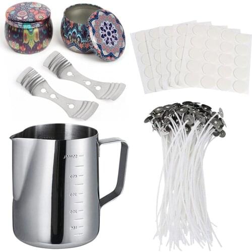 Candles Making Kits Handmade Scented Candles Making Supplies Soy Wax Dye Wicks Holder Glass Cup DIY Materials