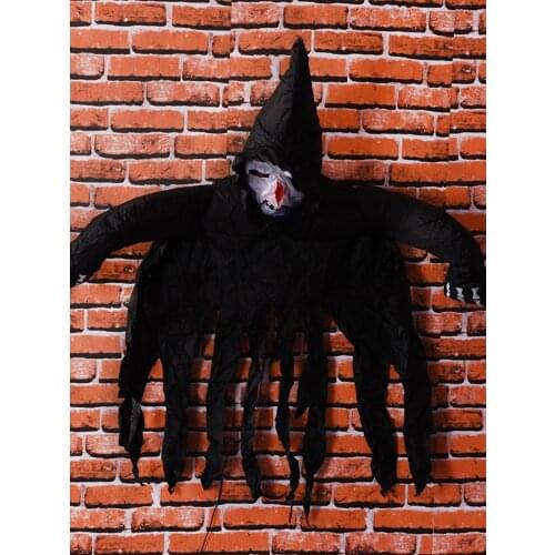 Halloween Decoration Wall-mounted Skeleton Ghost Doll Fear Party Props Inflatable Device Decoration Inflatable Toy Scary