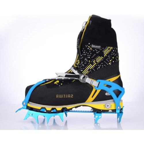 Ultralight Aluminium alloy fourteen teeth bundled crampons ice gripper mountaineering equipment climbing gear hiking boots