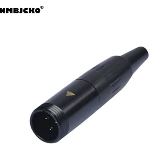 High quality 100pcs/lot mini xlr male Audio Mic connector Mini XLR Connector with screw thread A133