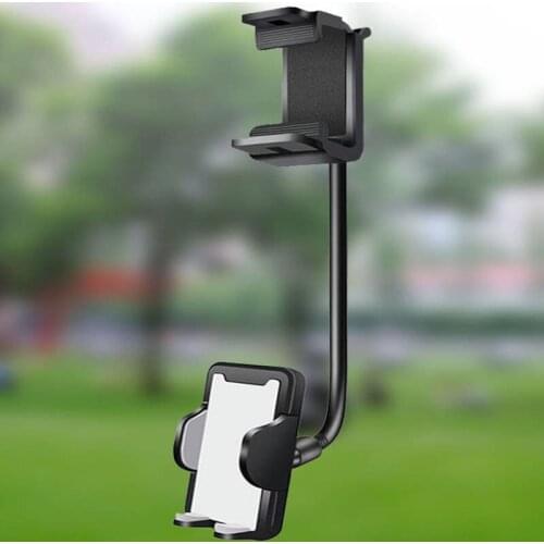 Rearview Mirror, Mobile Phone Holder, Car Rearview Mirror Navigation Seat, Multifunctional Universal Extension Hose Holder