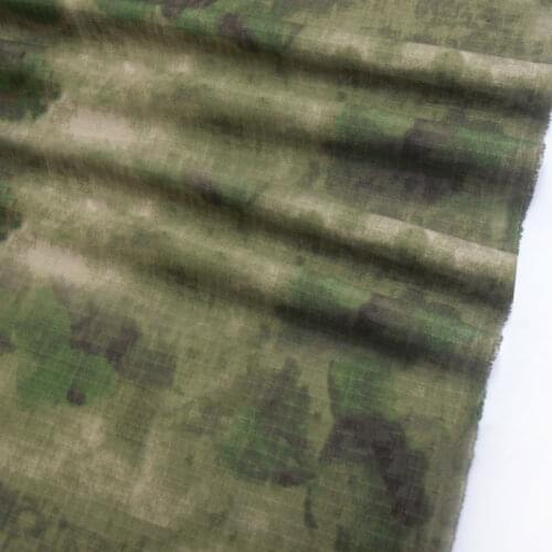 1.5M Width Bionic Ruin Camouflage Cloth Grid Twill Polyester Cotton Camo Fabric Scratch Resistant DIY Jacket Pants Material