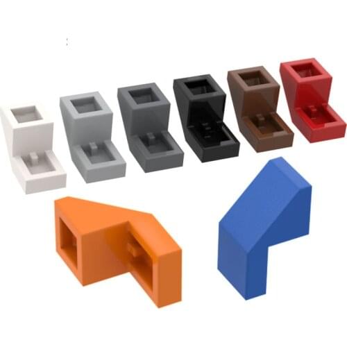 BuildMOC Compatible Assembles Particles 28192 Slope 45 2 x 1 For Building Blocks Parts DIY LOGO Educational Tech Parts Toys