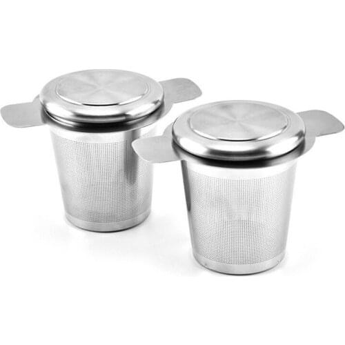 100PcsTea Leak Filter 304 Stainless Steel Tea Infuser Reusable Tea Strainer Teapot Metal Infuser Leaf Spice Filter Basket Kitche