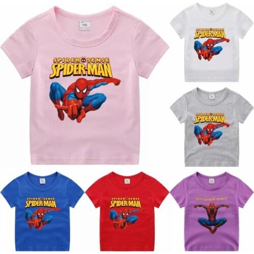 2021 Cartoon Boys T-shirt Cotton Short Sleeve Childrens Clothing Summer New Childrens Boys and Girls Top T-shirt