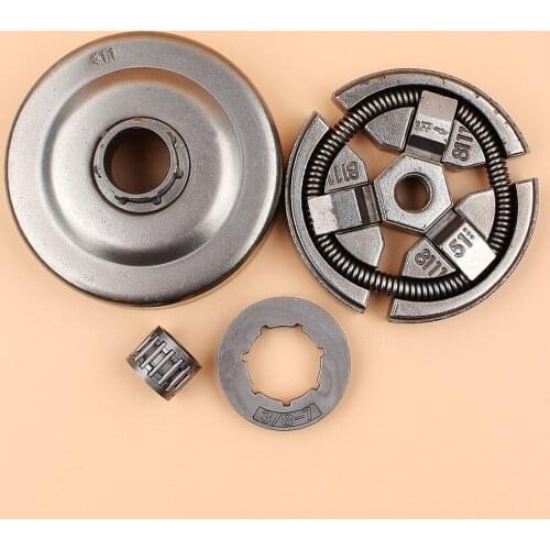 3/8" PITCH 7T Chain Drive Clutch Drum Bell Sprocket Rim Bearing Fit HUSQVARNA 55 51 50 EPA Rancher 154 254 Chainsaw Parts
