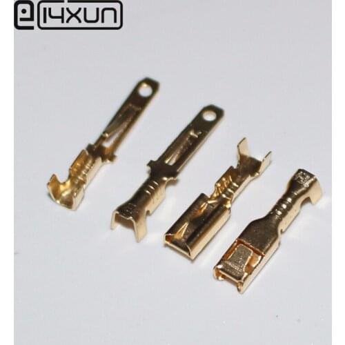 50PCS 2.8 Automotive Connector Male and Female Insertion Spring Crimp Terminal For 2.8mm Housing