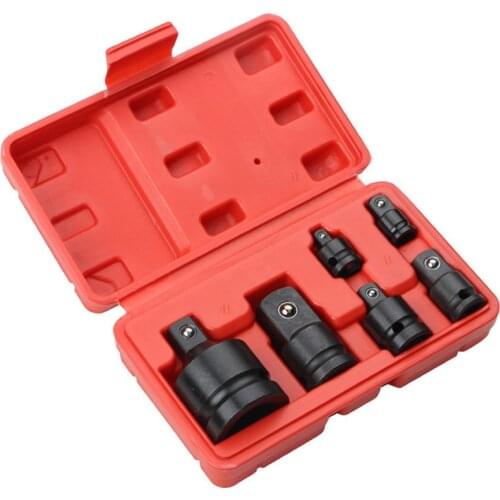 6Pcs Pneumatic Sleeve Adapter Head Adapter Impact Socket Reducer Adapters