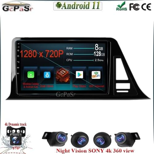 6G+128G Android 11 For Toyota C-HR CHR 2016 2017 2018 2019 2020 Multimedia player Head Autoradio Touchscreen GPS Navigation