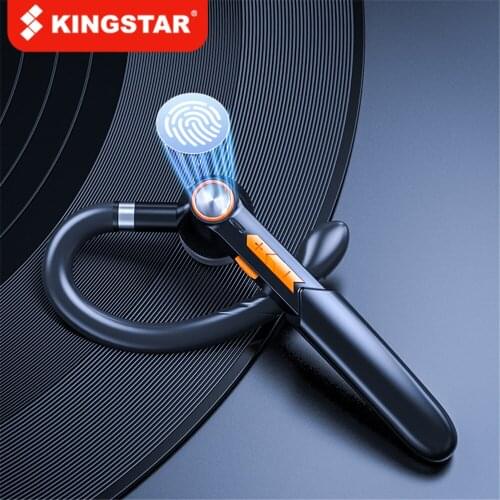 KINGSTAR Single Earphones Bluetooth Headphones For iPhone Samsung Handsfree Wireless Headset Business Drive Call Sports With Mic