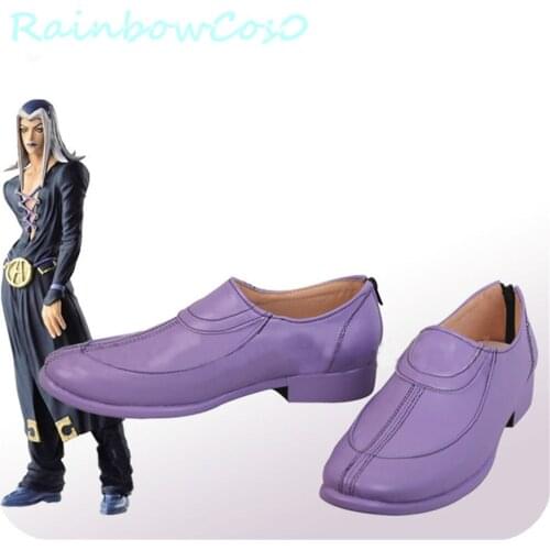 RainbowCos0 Free Ship Cosplay Shoes JoJos Bizarre Adventure Leone Abbacchio Boots Game Anime Halloween