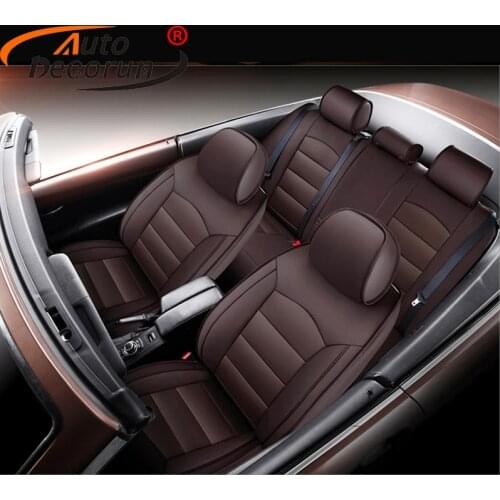 AutoDecorun Cowhide Car Seat Covers for Mercedes-Benz G500 G350 Automobiles Seat Cover Genuine Leather Seat Supports Accessories