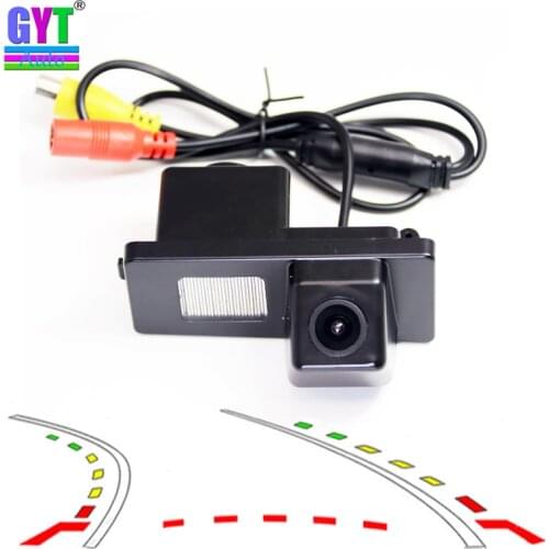 Dynamic Trajectory Tracks car Rear View parking Reversing Camera For Ssangyong Rexton Lester Kyron Korando Actyon CCD HD