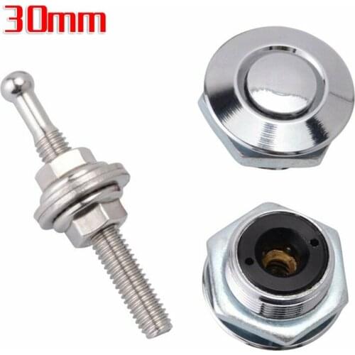 30mm Aluminum Alloy Push Button Quick Release Hood Pins Bonnet Lock Clip Latch Bumper Universal Auto Replacement Parts