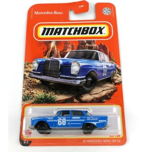2021 Matchbox Cars 62 BENZ 220 SE 1/64 Metal Diecast Collection Alloy Model Car Toy Vehicles