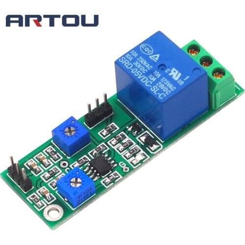 5V 12V Hysteresis Voltage Comparator Module Threshold Adjustable High Level and Switch Dual Output Jitter Comparator Board