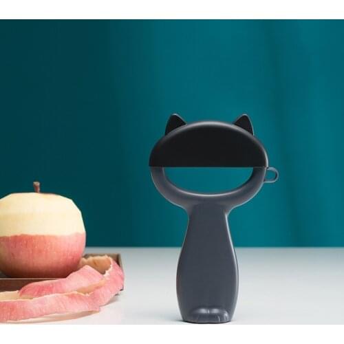 Cartoon Cat Fruit and Vegetable Peeler with Cover Paring Knife Cucumber Carrot Potato Peeling Tools Slicer Kitchen Accessories