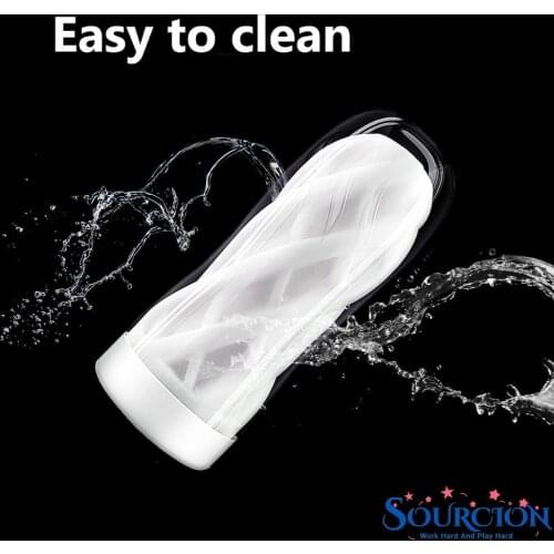 SWT Soft Pussy Male Endurance Exercise Sex Masturbator Cup Sex Toys Real Vagina Adult Products Vacuum Pocket Cup for Men