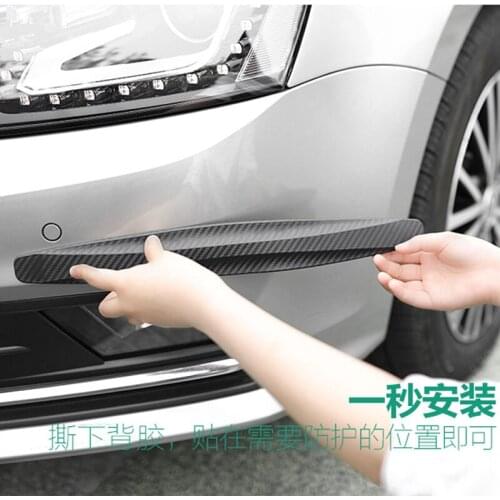 1 pair 40.5x5 cm car bumper corner anti-scratch sticker for Ford Focus Fusion Escort Kuga Ecosport Fiesta Falcon EDGE/Explorer