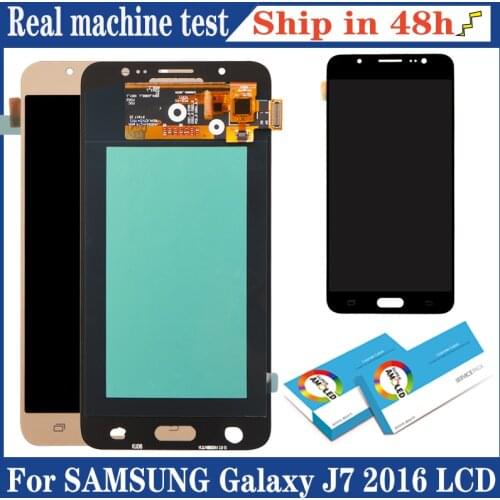 100% Original Amoled 5.5'' Display for Samsung Galaxy J7 2016 SM-J710F J710M Full LCD Touch Screen Digitizer Repair Parts