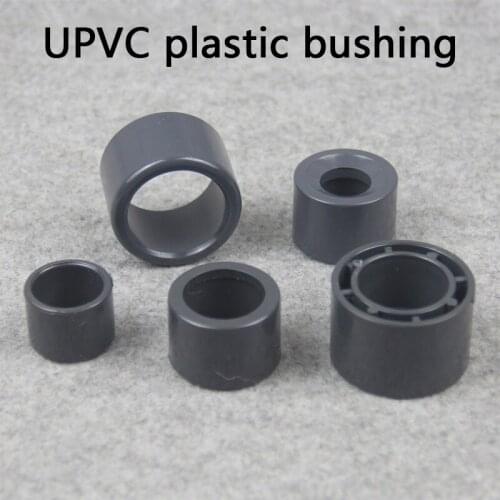 PVC Pipe Reducing Connector Bushing Joint Aquarium Tank Fittings Garden Irrigation Water Pipe Connectors 1 Pcs