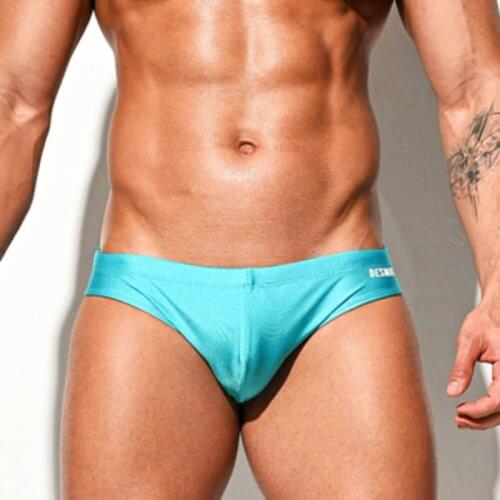 2021 Desmiit Swimsuit Man Mens Swim Briefs Sexy Gay Swimwear Bikini Swimming Trunks Mens Bathing Suits Beach Surf Wear Short