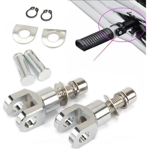29mm Motorcycle Foot Pegs Support Mount Passenger Footrest Pedal Bracket for Softail Fatboy Flstf 2000-2006