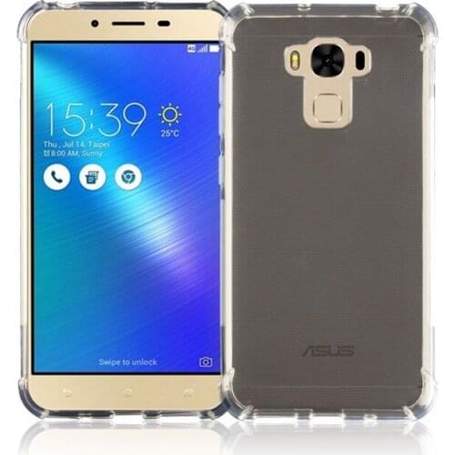 Transparent Shockproof Anti-skid TPU Gel Skin soft Case Cover with gasbag For ASUS ZenFone 3 Max ZC553KL