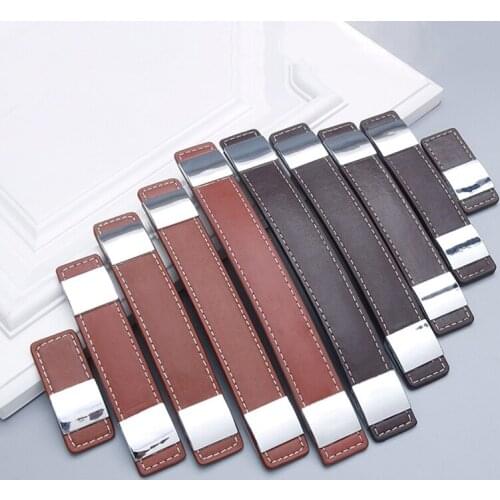 1PC Suitcase Pull Leather Handle Knobs Door Furniture Screws Furniture Hardware Cabinet Chest Drawer