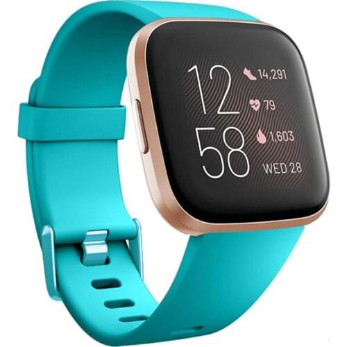 Silicone Straps For Fitbit Versa/Versa 2 Replacement Accessory No Fading bracelet Smart Watch Fitness Wrist Duckles Bands