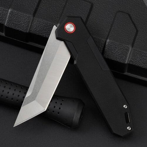 Folding Knife Outdoor G10 Folding Knife Wilderness Survival Knife Portable Fruit Knife Sharp Knife Tactical Knife