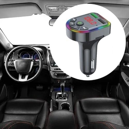 T3ED MP3 Player Dual USB 3.1A Fast Charger Colorful Car MP3 Player FM Transmitter with Short Circuit Over Current Protection