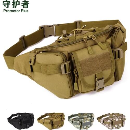 Tactical Waist Bag Protector Plus Y102 Camouflage Nylon Sports Bag Military Kettle Bag Outdoor Running Hiking Bag