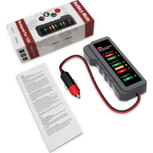 12V Car Battery Tester Load Digital Analyzer Alternator Diagnostic Tool