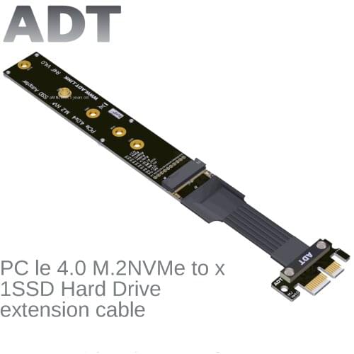 PCIe3.0/4.0 x1 extension cable M.2 NVMe SSD solid state drive adapter card motherboard M.2 key M slot