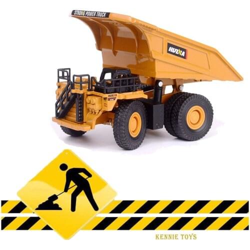 High simulation 1:60 scale diecast Engineering vehicle Mining dump truck metal model alloy toys collection for kids adult gifts