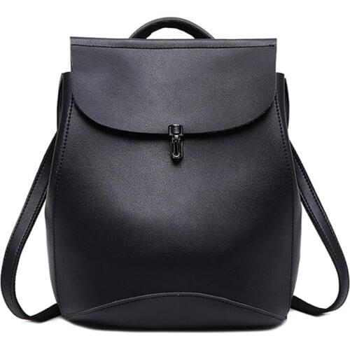 Women Bags Backpack Purse PU Leather Zipper Bags Casual Backpacks Shoulder Bags for Girls