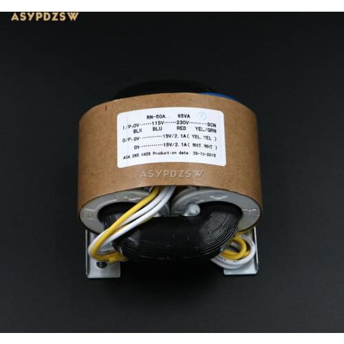 115V / 230V 65VA Dual 15V R type transformer With shielded wire output 65W (15V+15V)