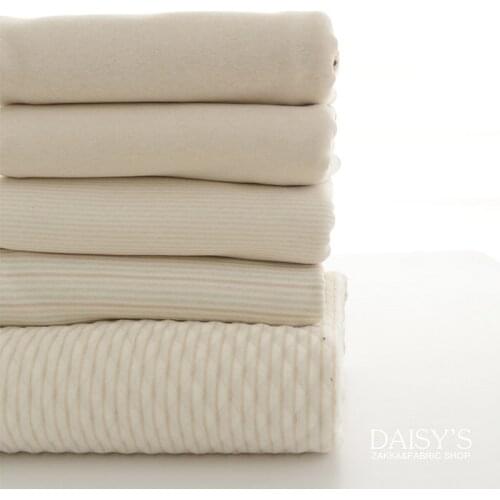 170cm x50cm Natural Organic colored cotton knitted fabrics, diy clothes Bedding ,good moisture absorption