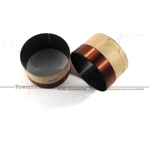 2pcs 76.2 Core BASV Bass Voice Coil 76.2mm Subwoofer 8OHM Speaker Accessories DIY