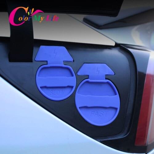 2Pcs Charging Port Silicone Protective Waterproof Dust Cover Car Charger Protection Cap for Tesla Model 3 Model3 2016 - 2020