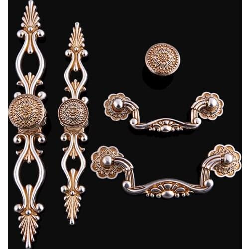 HOT 20PCS European Vintage Style Door Drawer Pull Handle Knobs Retro Furniture Cabinet Dresser Cupboard Wardrobe Handles