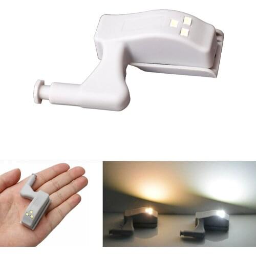 20x Cabinet Hinge LED Night Light Universal Kitchen Bedroom Living Room Cupboard Wardrobe 0.25W Inner Sensor light Hardware