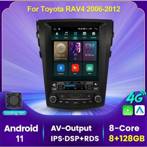 9.7" Android 11 IPS DSP For Toyota Rav4 Rav 4 2006-2012 Car DVD Multimedia Player Auto Radio Automotivo GPS Navigation 4G LTE