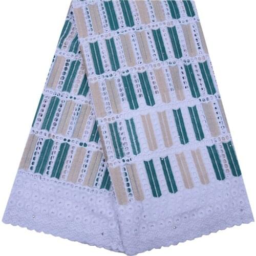 African Cotton Lace Fabric 2019 French Mesh Lace Fabric Embroidered Nigerian Tulle Lace Fabric With Stones For Man Women 1773