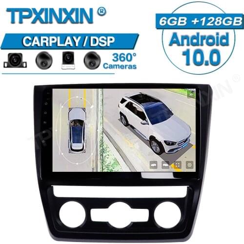 Wireless Carplay For Skoda Yeti 5L 2009-2014 360 HD Auto Surround View Camera Car Multimedia Player Stereo Radio GPS Navigation