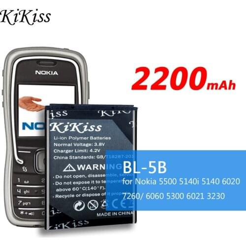 BL-5B Phone Battery for Nokia 3230 5140 5140i 5200 5500 6020 6021 6060 6070 6080 6120 6120C 7260 7360 7620 N80 N90 BL 5B BL5B