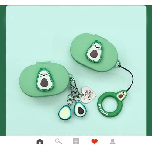 For xiaomi Redmi airdots 3 PRO Case Cute Avocado Cartoon silicon Protective cover airdots S Bluetooth Wireless Earphone Case