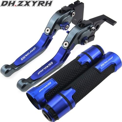 For Yamaha Aerox NVX155 QBIX125 2017-2019 Motorcycle Accessories folding Brake Handle Brake Clutch Levers Handbar Grips